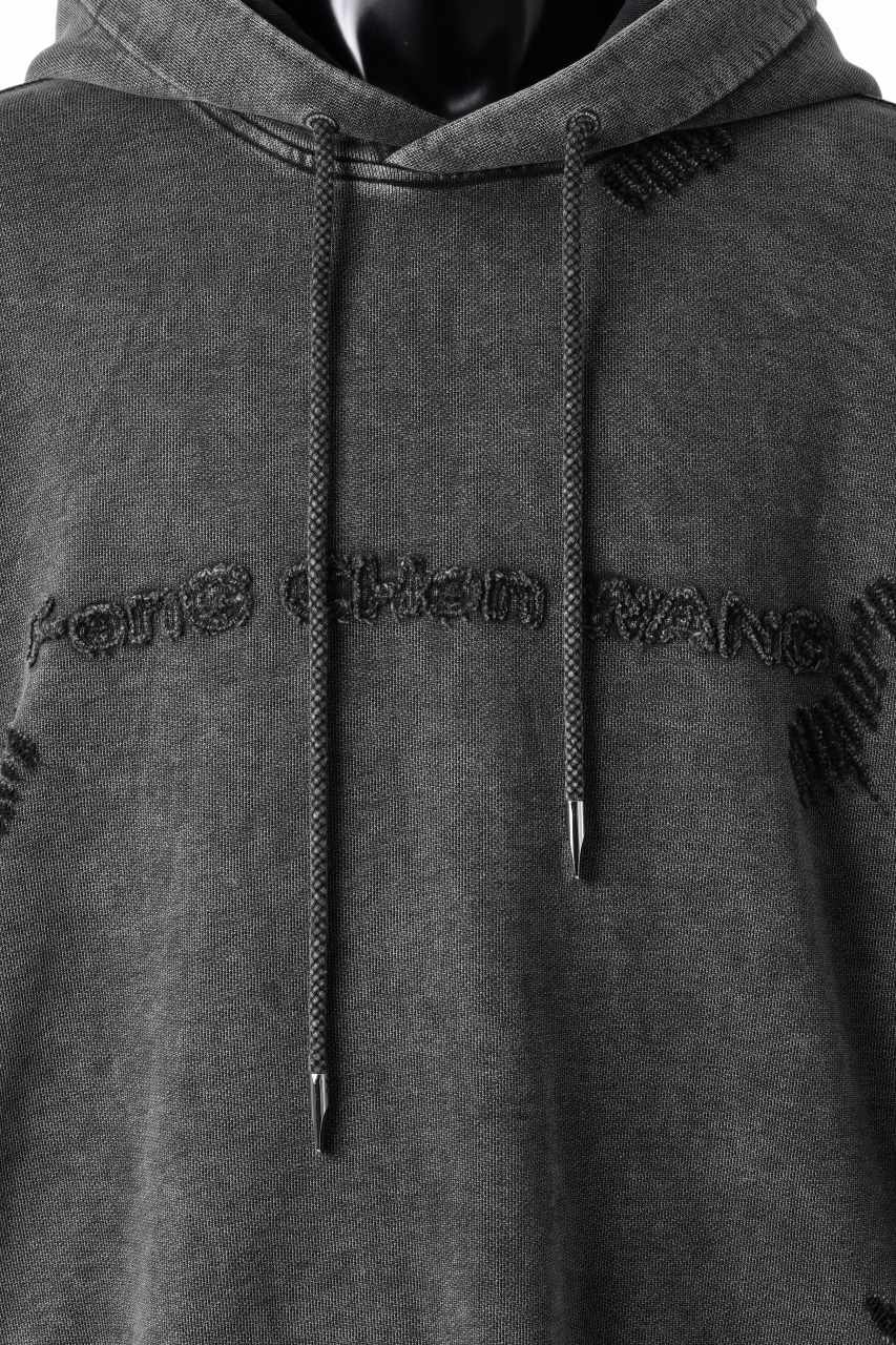 Feng Chen Wang GREY RIPPED JERSY HOODIE (GREY) - Image 23