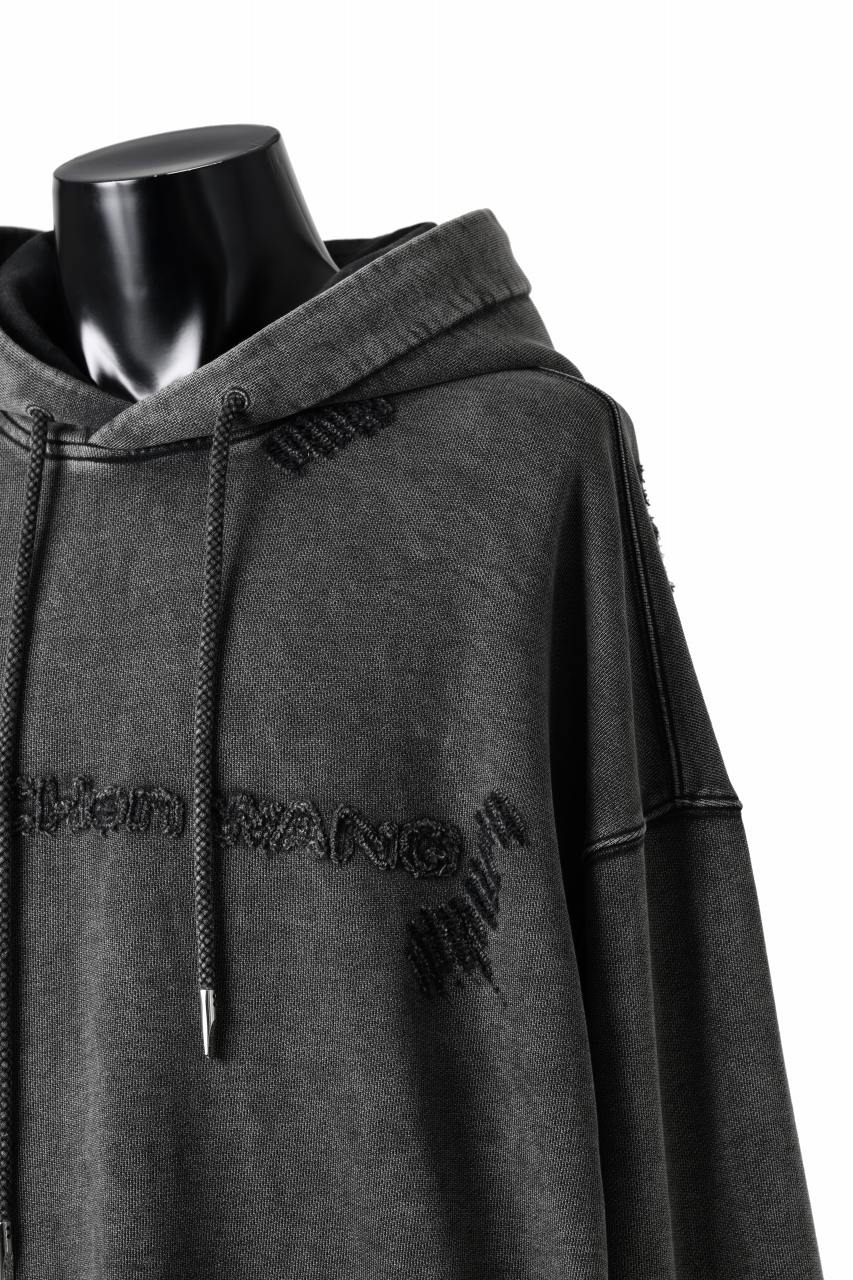 Feng Chen Wang GREY RIPPED JERSY HOODIE (GREY) - Image 26