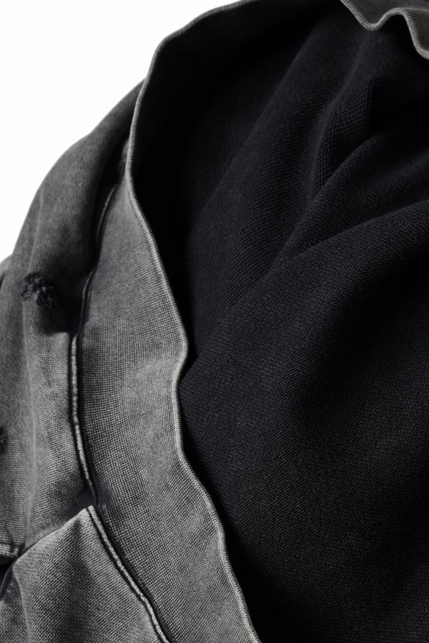 Feng Chen Wang GREY RIPPED JERSY HOODIE (GREY) - Image 30
