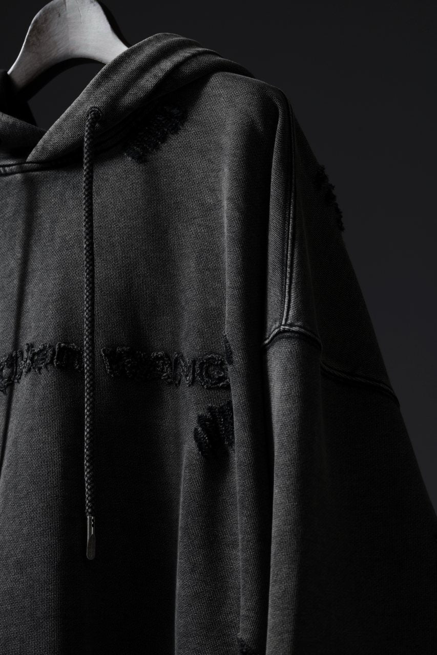 Feng Chen Wang GREY RIPPED JERSY HOODIE (GREY) - Image 47