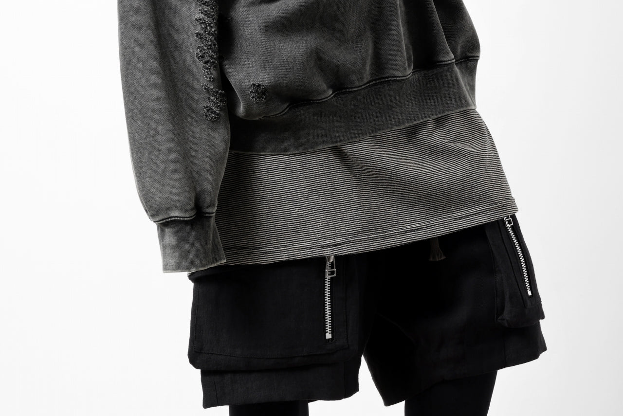 Feng Chen Wang GREY RIPPED JERSY HOODIE (GREY) - Image 50