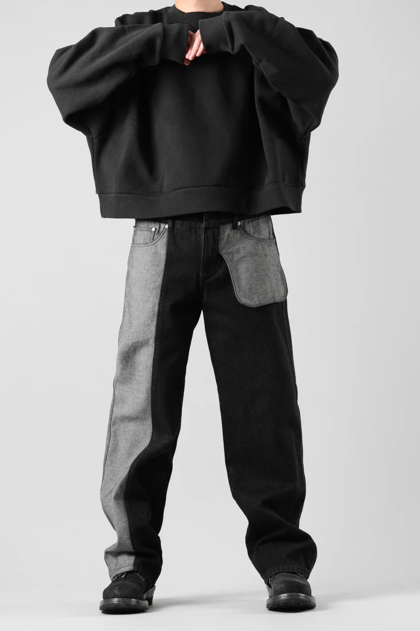 Feng Chen Wang INSIDE-OUT JEANS TROUSERS (BLACK) - Image 10