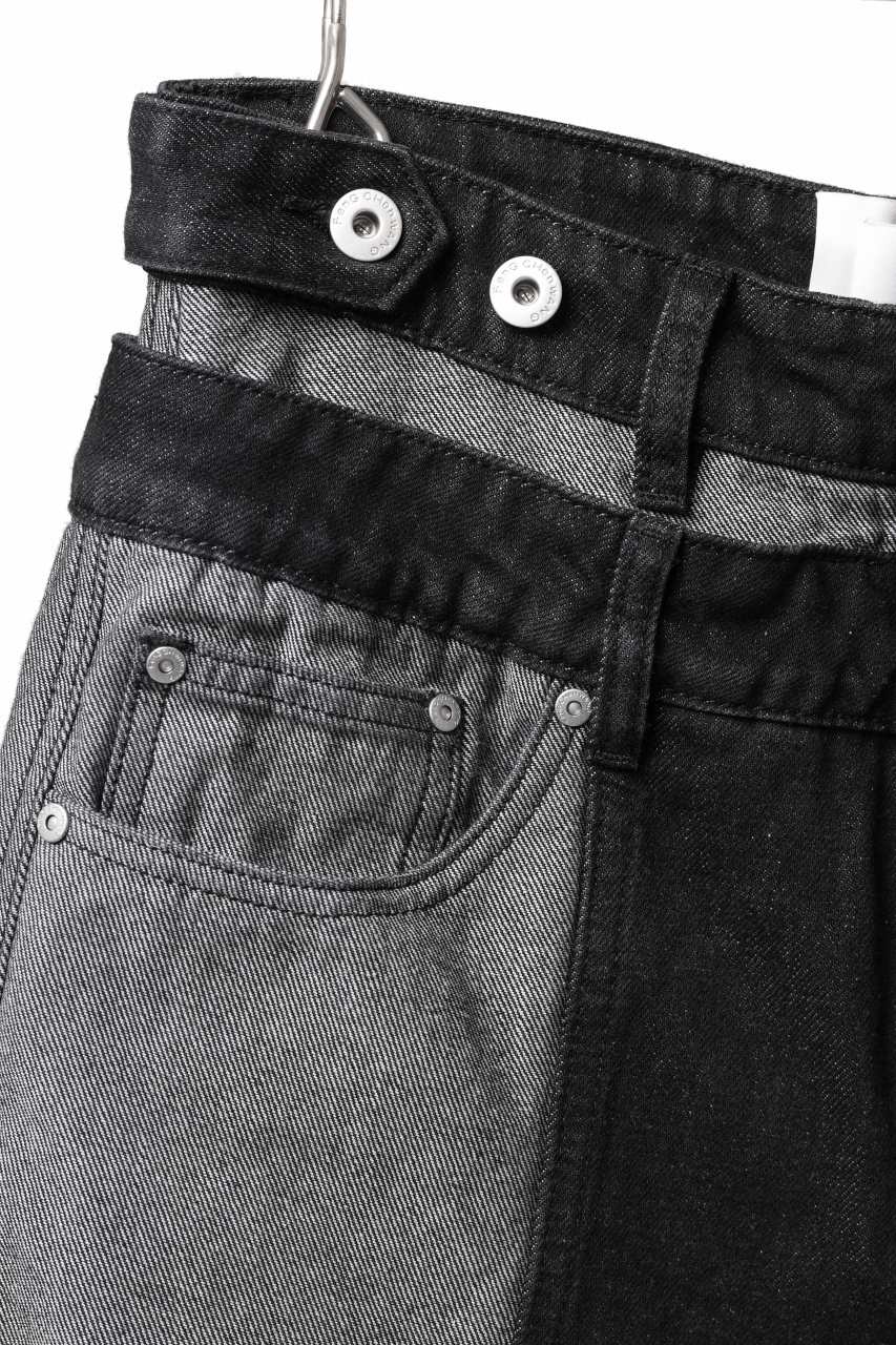 Feng Chen Wang INSIDE-OUT JEANS TROUSERS (BLACK) - Image 16