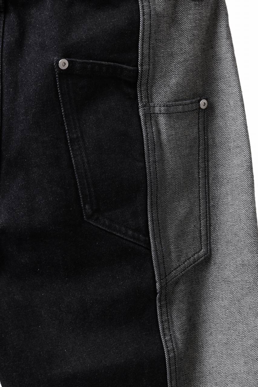 Feng Chen Wang INSIDE-OUT JEANS TROUSERS (BLACK) - Image 22