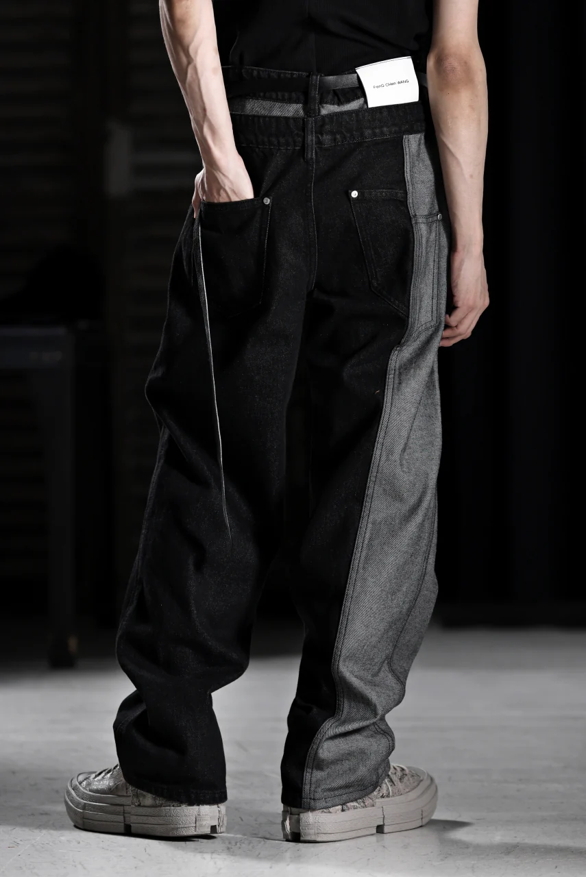 Feng Chen Wang INSIDE-OUT JEANS TROUSERS (BLACK) - Image 26