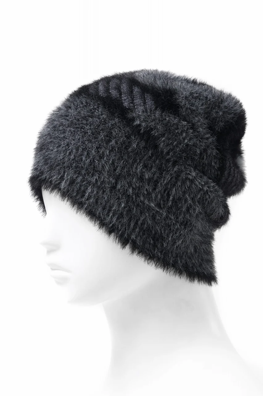 Feng Chen Wang LANDSCAPE PAINTING JACQUARD BEANIE (BLACK/GREY) - Image 5