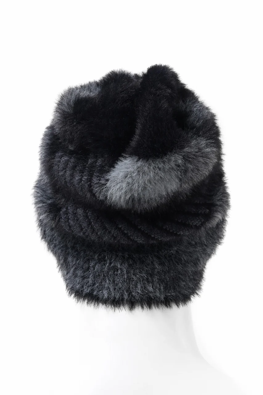 Feng Chen Wang LANDSCAPE PAINTING JACQUARD BEANIE (BLACK/GREY) - Image 8
