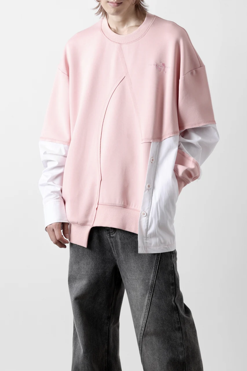 Feng Chen Wang MULTIPLE PANELLED SWEATER (PINK) - Image 10