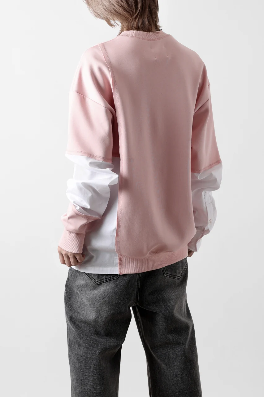 Feng Chen Wang MULTIPLE PANELLED SWEATER (PINK) - Image 11