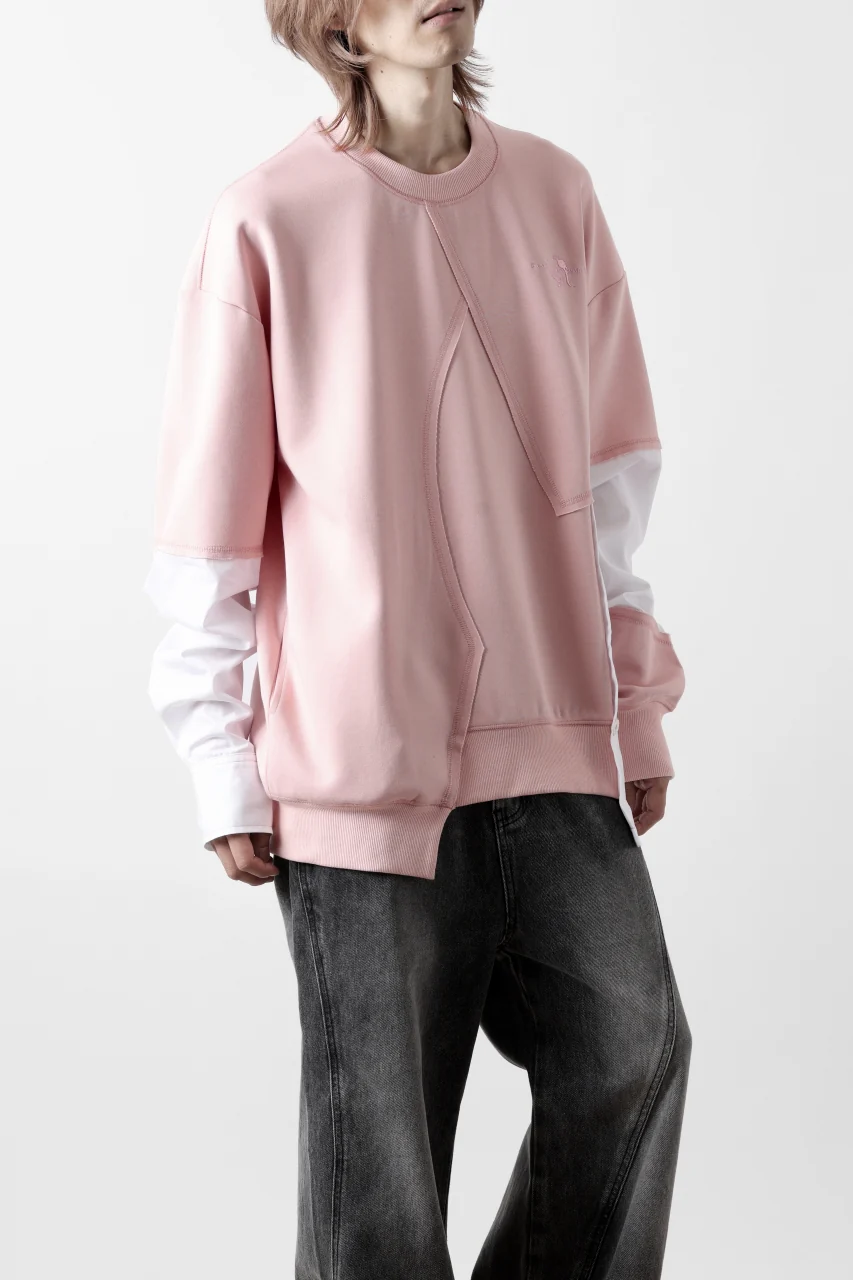Feng Chen Wang MULTIPLE PANELLED SWEATER (PINK) - Image 12