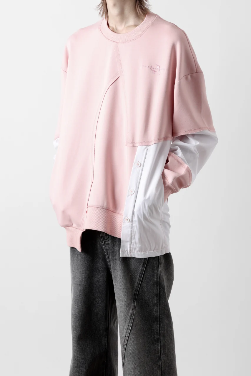 Feng Chen Wang MULTIPLE PANELLED SWEATER (PINK) - Image 13