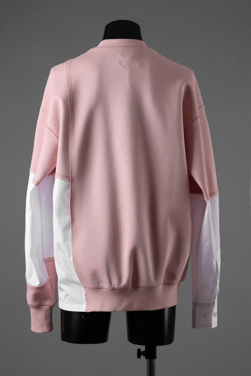 Feng Chen Wang MULTIPLE PANELLED SWEATER (PINK) - Image 17