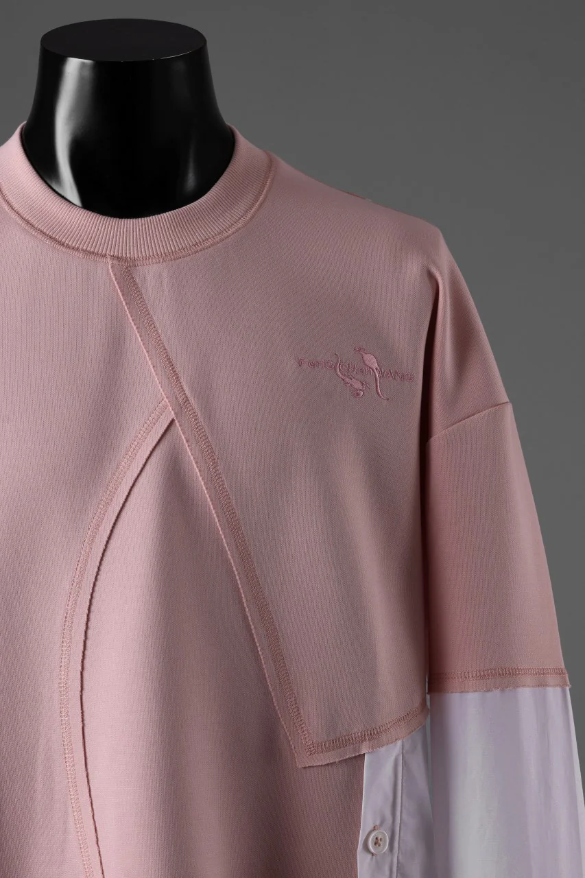 Feng Chen Wang MULTIPLE PANELLED SWEATER (PINK) - Image 18