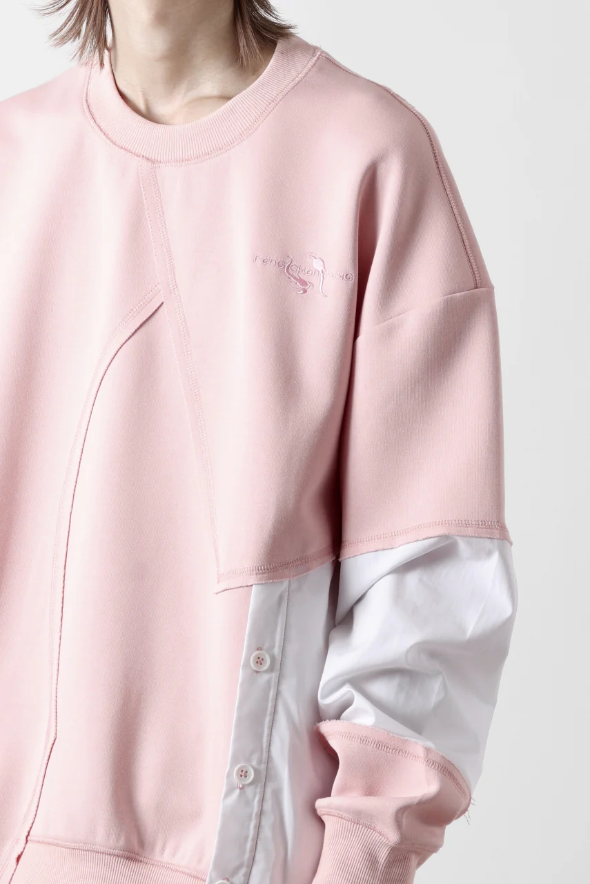 Feng Chen Wang MULTIPLE PANELLED SWEATER (PINK) - Image 26