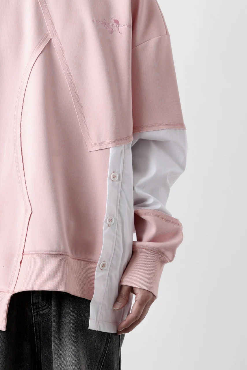 Feng Chen Wang MULTIPLE PANELLED SWEATER (PINK) - Image 27