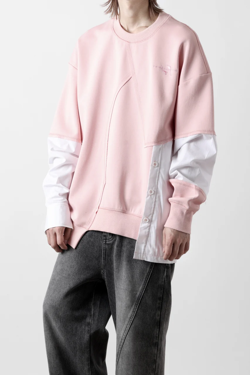 Feng Chen Wang MULTIPLE PANELLED SWEATER (PINK) - Image 3