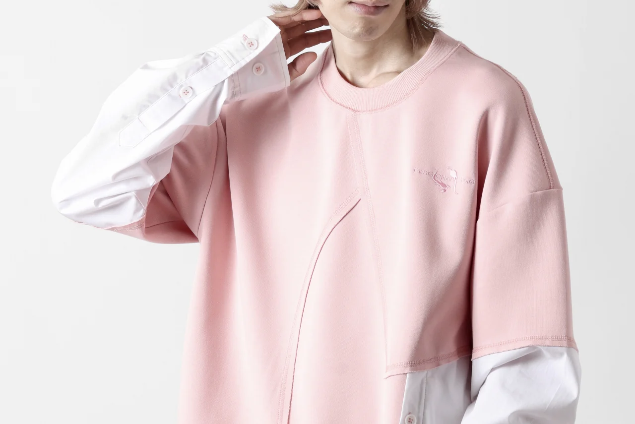 Feng Chen Wang MULTIPLE PANELLED SWEATER (PINK) - Image 34