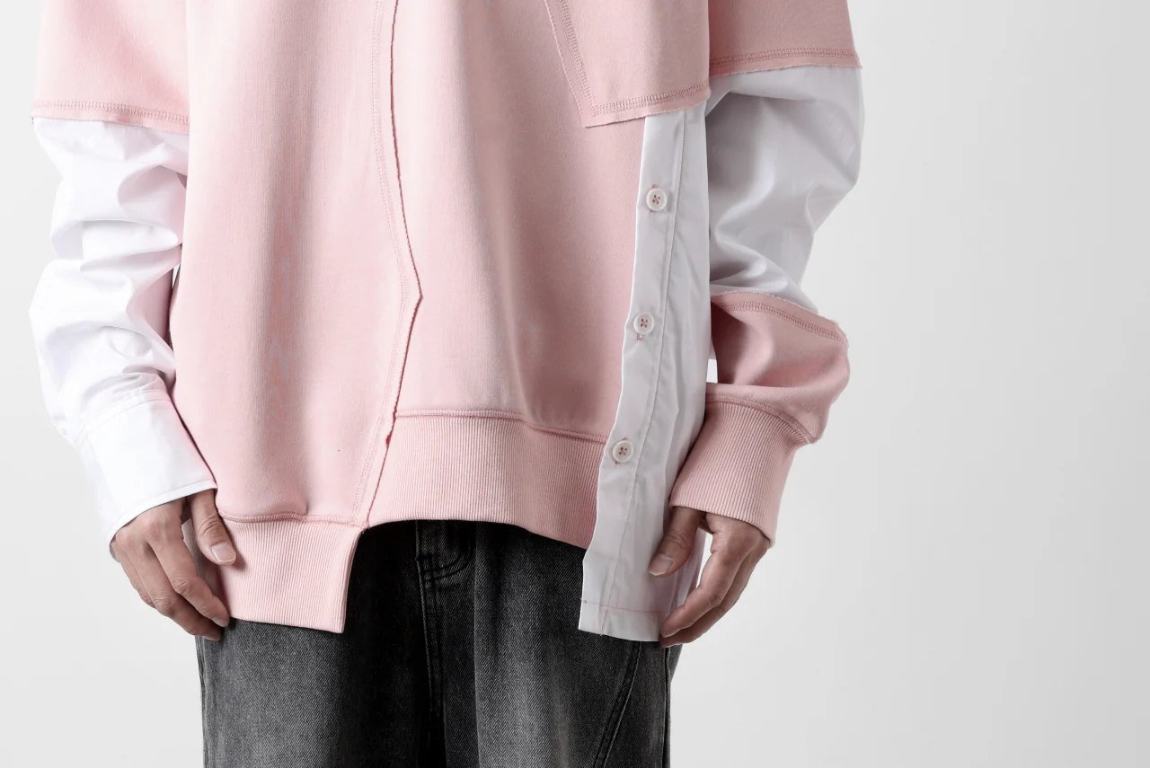 Feng Chen Wang MULTIPLE PANELLED SWEATER (PINK) - Image 35
