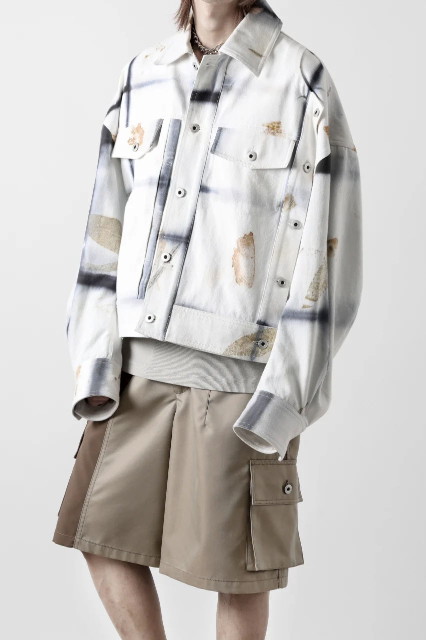Feng Chen Wang NATURAL PLANT DYE JACKET (BLACK/WHITE) - Image 11