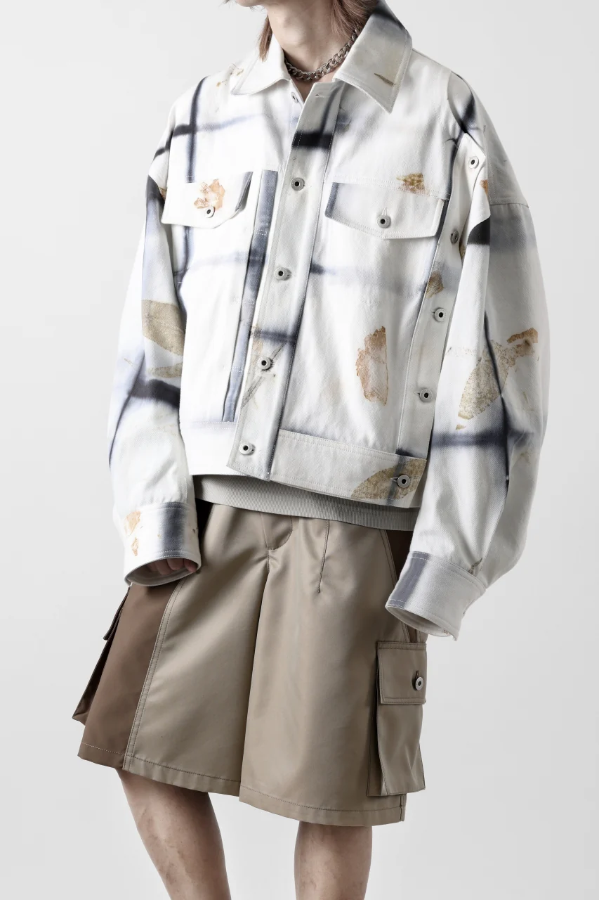 Feng Chen Wang NATURAL PLANT DYE JACKET (BLACK/WHITE) - Image 12