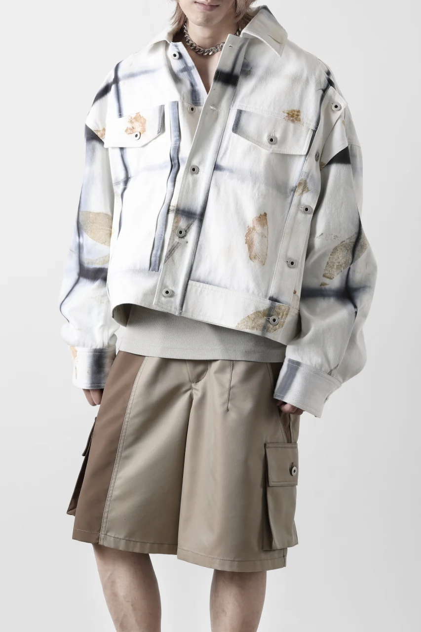 Feng Chen Wang NATURAL PLANT DYE JACKET (BLACK/WHITE) - Image 15