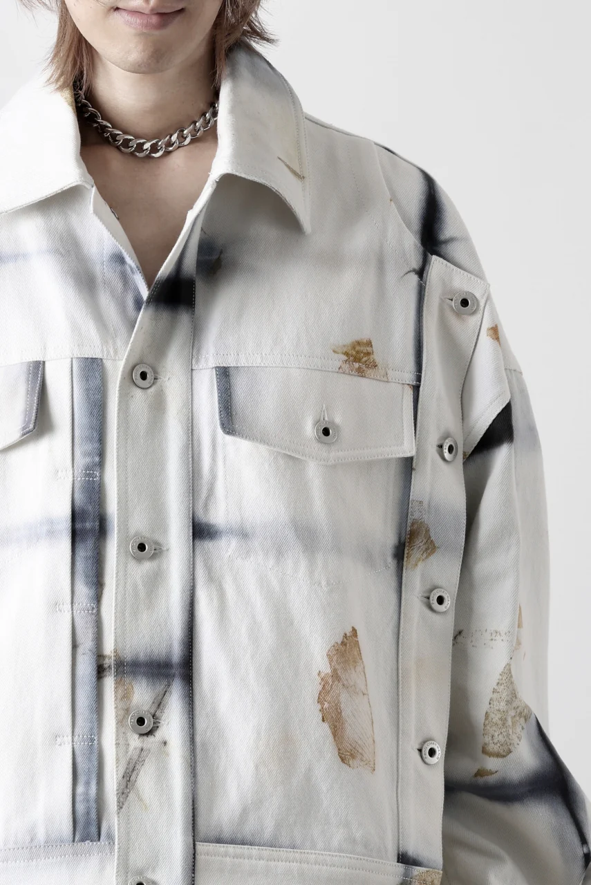 Feng Chen Wang NATURAL PLANT DYE JACKET (BLACK/WHITE) - Image 42