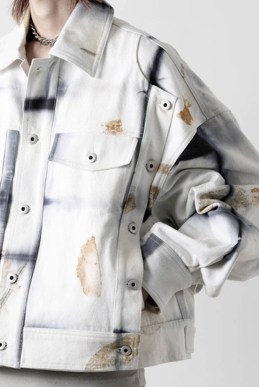 Feng Chen Wang NATURAL PLANT DYE JACKET (BLACK/WHITE) - Image 46