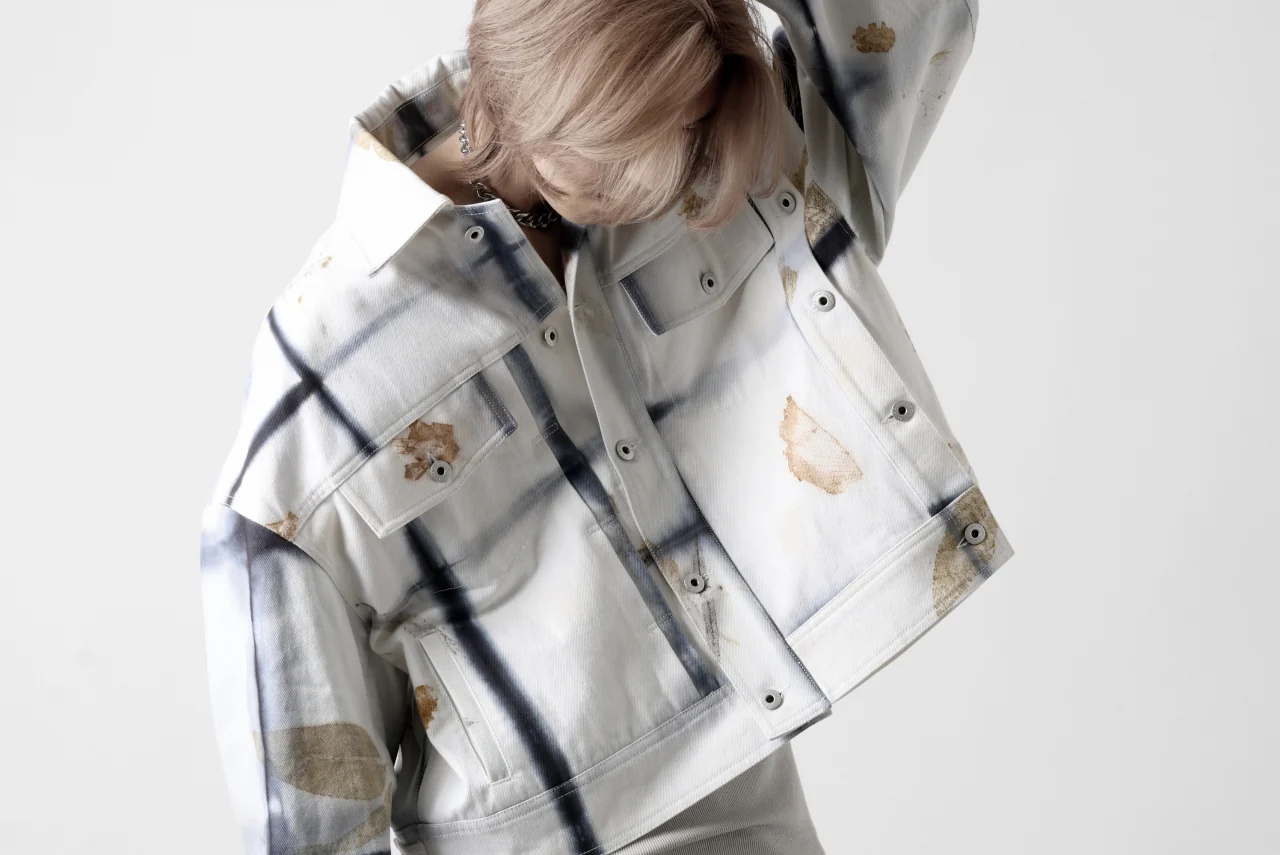 Feng Chen Wang NATURAL PLANT DYE JACKET (BLACK/WHITE) - Image 56