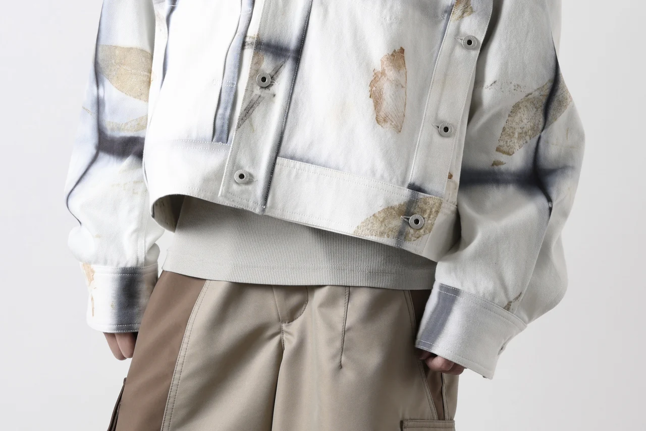 Feng Chen Wang NATURAL PLANT DYE JACKET (BLACK/WHITE) - Image 57
