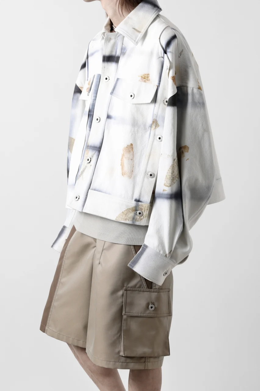 Feng Chen Wang NATURAL PLANT DYE JACKET (BLACK/WHITE) - Image 8