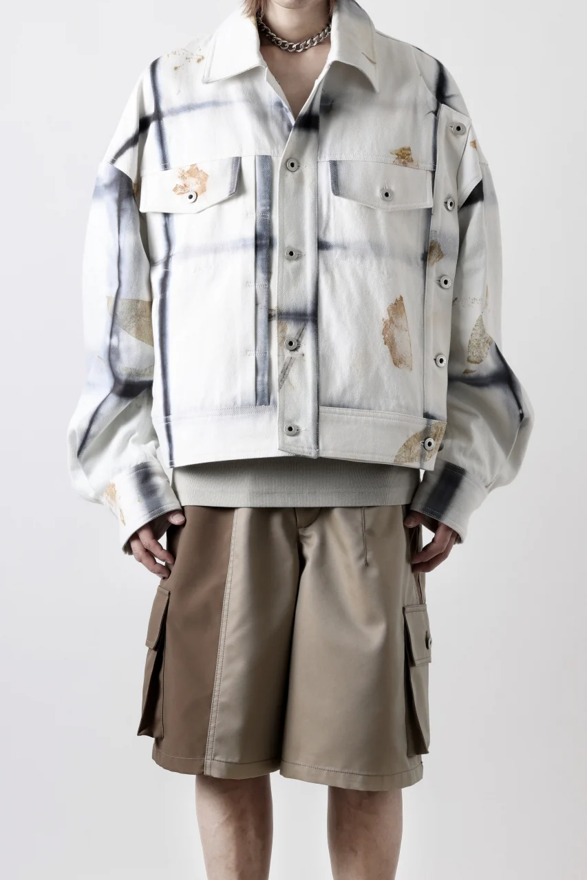 Feng Chen Wang NATURAL PLANT DYE JACKET (BLACK/WHITE) - Image 9