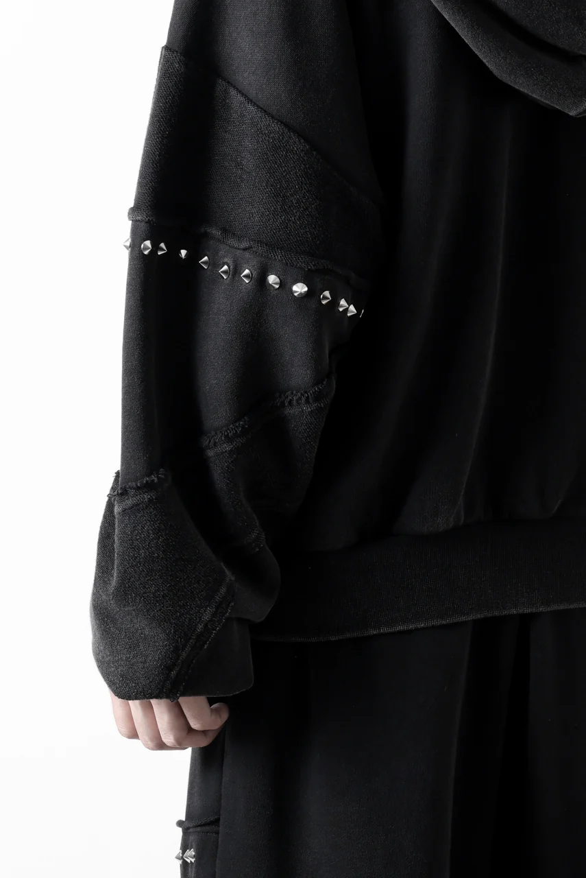 Feng Chen Wang PANELLED FULL ZIP HOODIE (BLACK) - Image 43