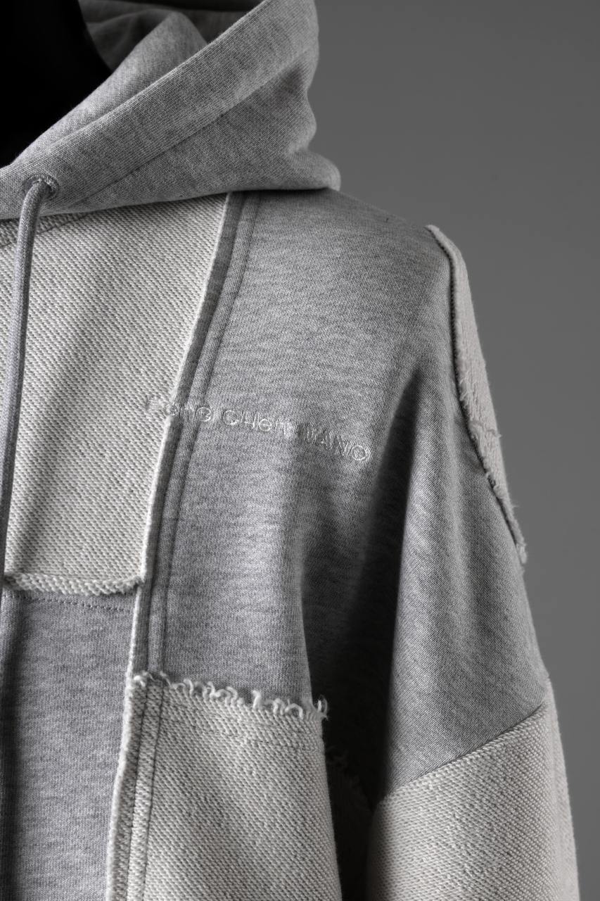 Feng Chen Wang PANELLED FULL ZIP HOODIE (GREY) - Image 25