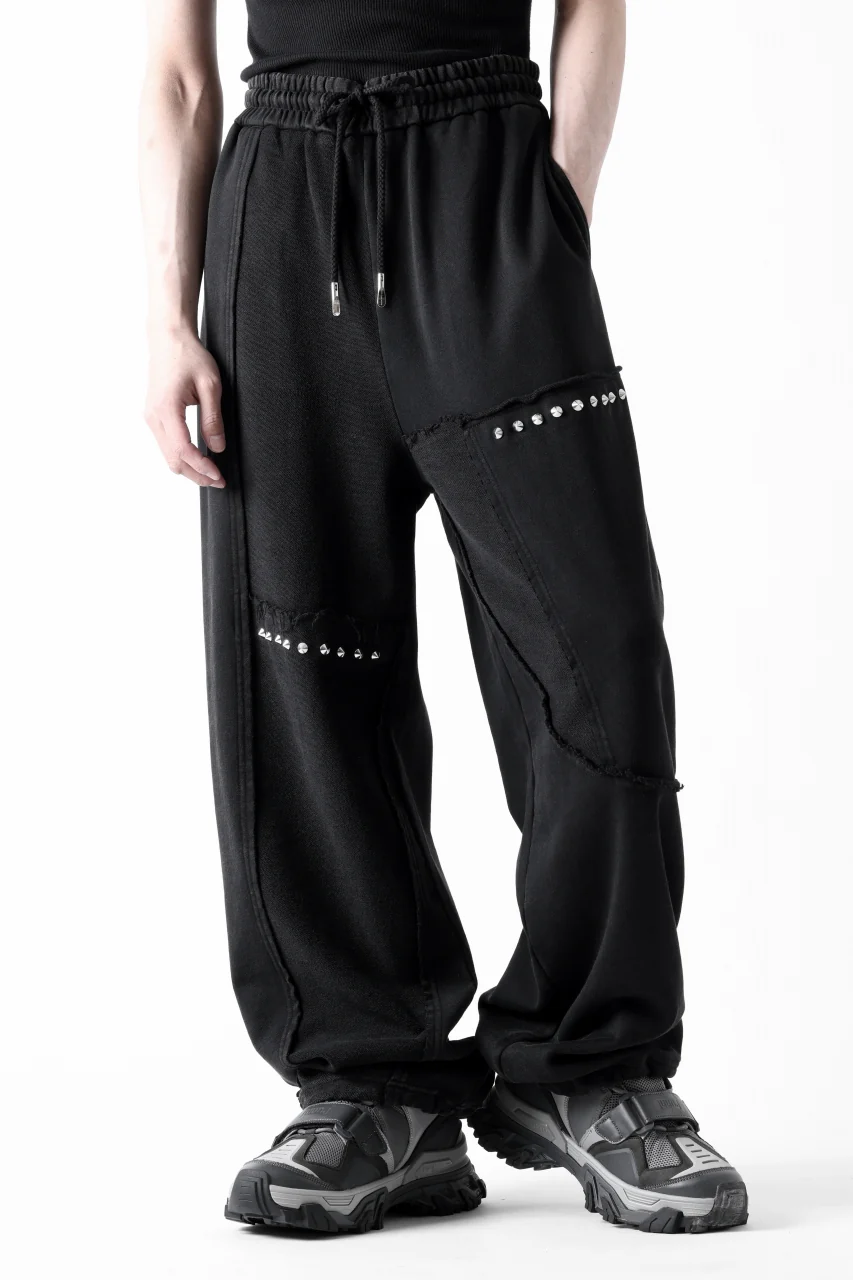 Feng Chen Wang PANELLED STRAIGHT SWEATPANTS (BLACK) - Image 12