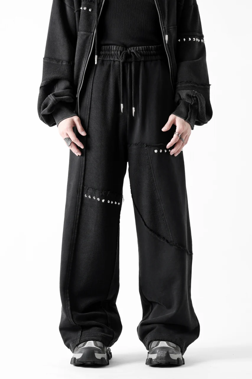 Feng Chen Wang PANELLED STRAIGHT SWEATPANTS (BLACK) - Image 14