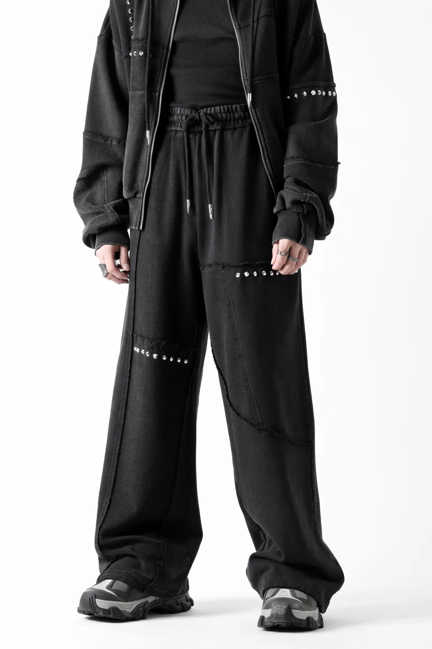 Feng Chen Wang PANELLED STRAIGHT SWEATPANTS (BLACK) - Image 15