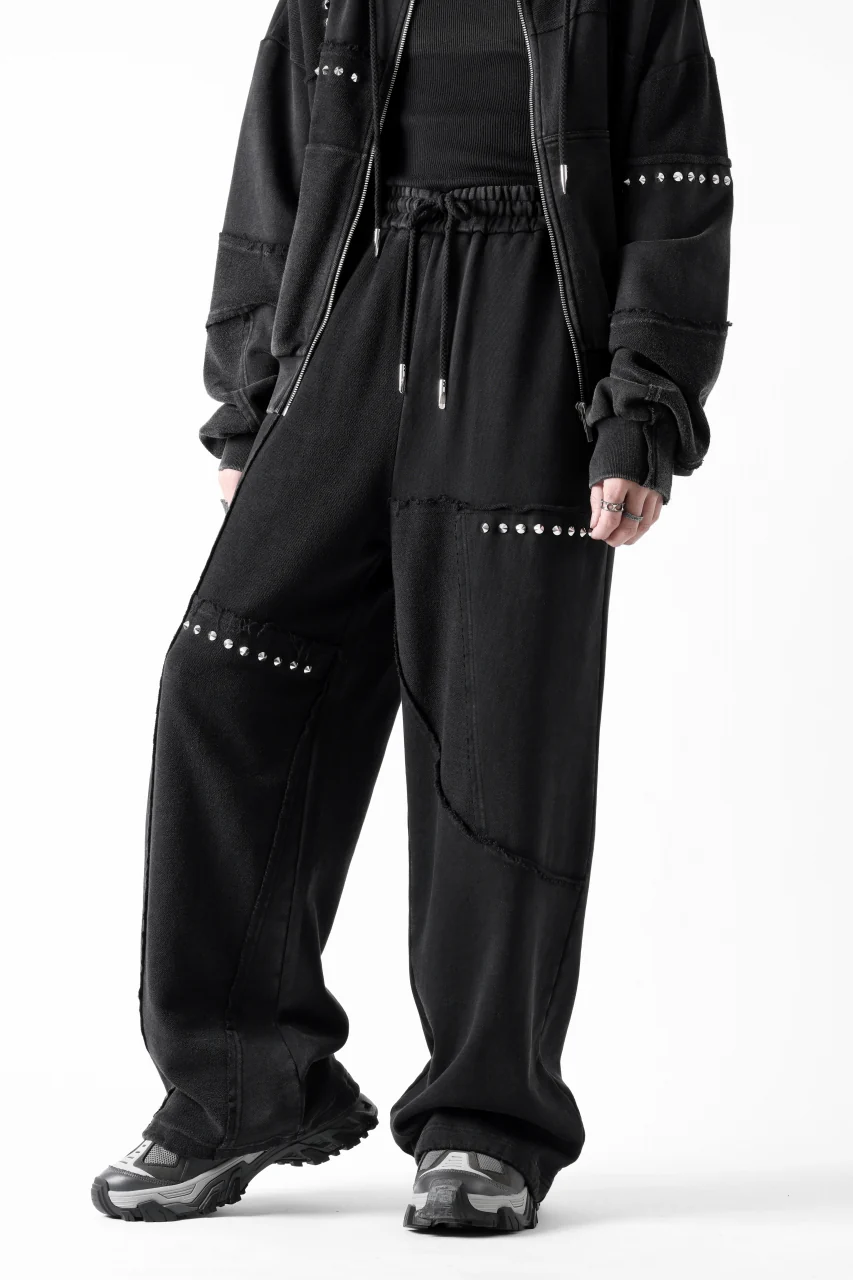 Feng Chen Wang PANELLED STRAIGHT SWEATPANTS (BLACK) - Image 16