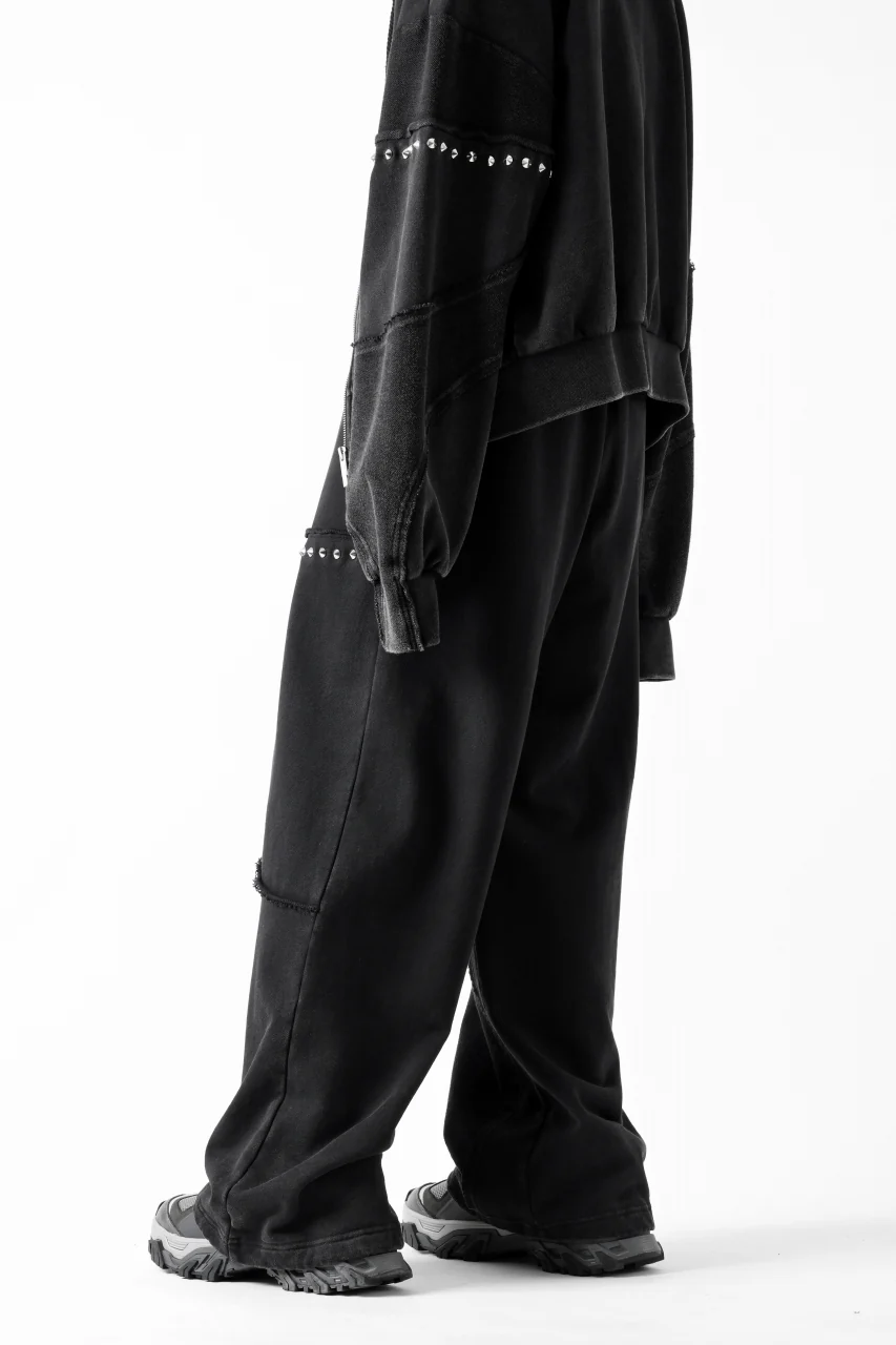 Feng Chen Wang PANELLED STRAIGHT SWEATPANTS (BLACK) - Image 17