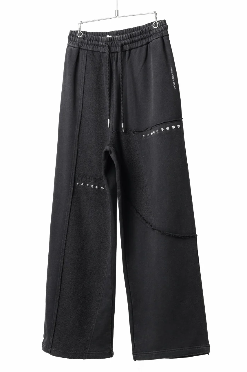 Feng Chen Wang PANELLED STRAIGHT SWEATPANTS (BLACK) - Image 18