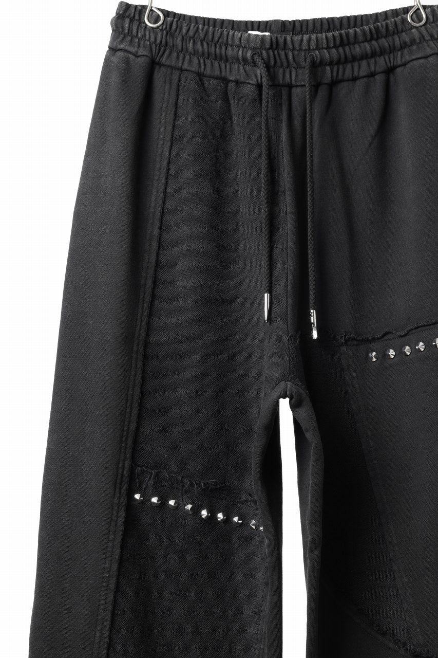 Feng Chen Wang PANELLED STRAIGHT SWEATPANTS (BLACK) - Image 21