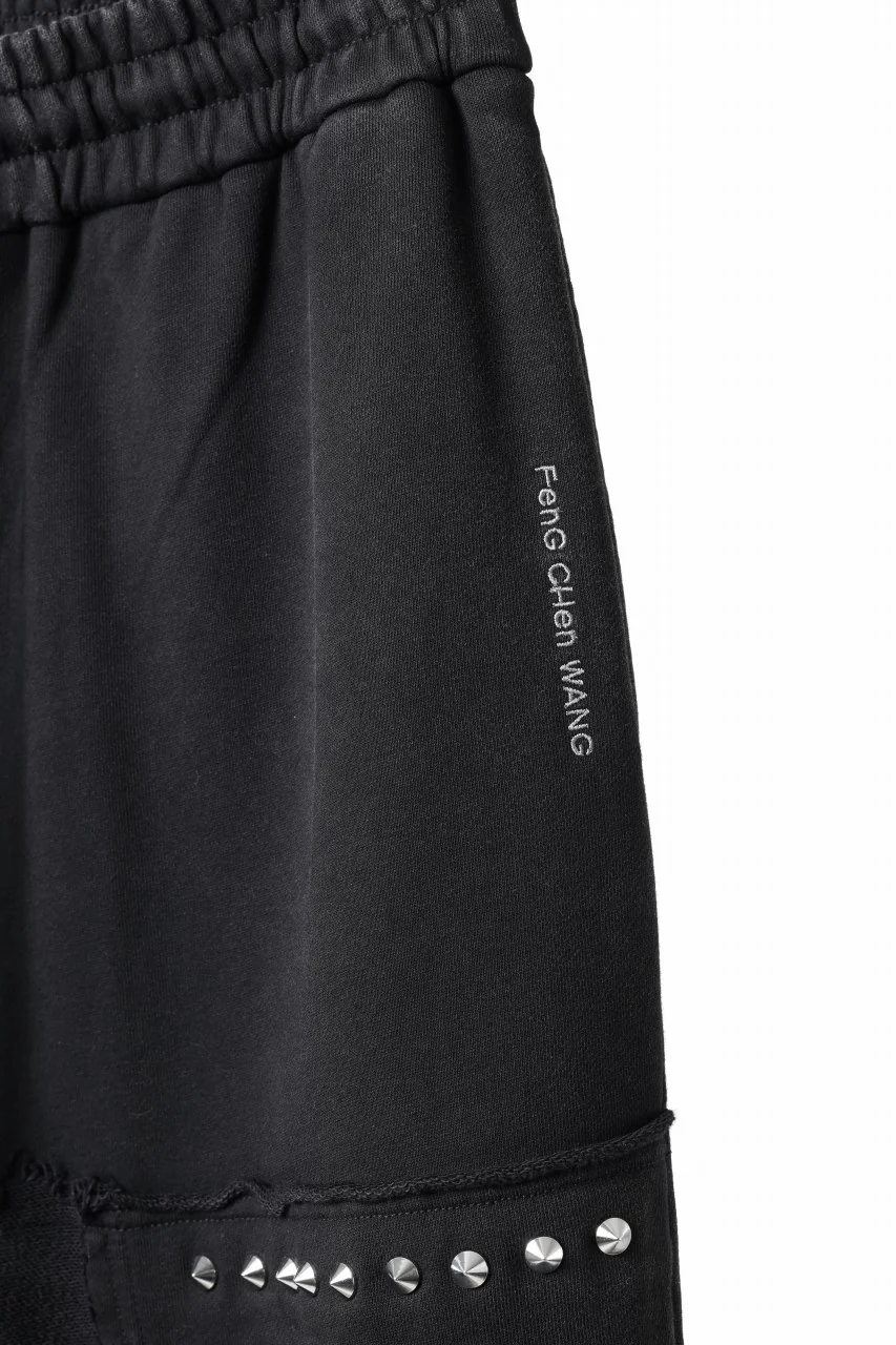 Feng Chen Wang PANELLED STRAIGHT SWEATPANTS (BLACK) - Image 24