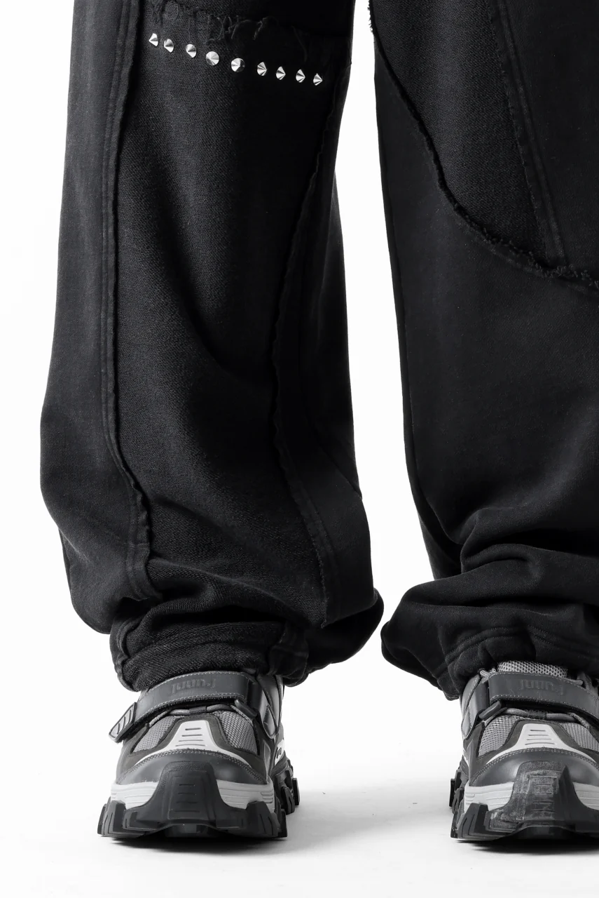 Feng Chen Wang PANELLED STRAIGHT SWEATPANTS (BLACK) - Image 34