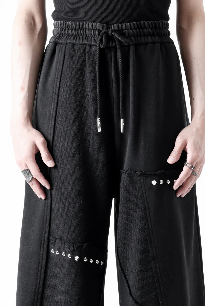 Feng Chen Wang PANELLED STRAIGHT SWEATPANTS (BLACK) - Image 35