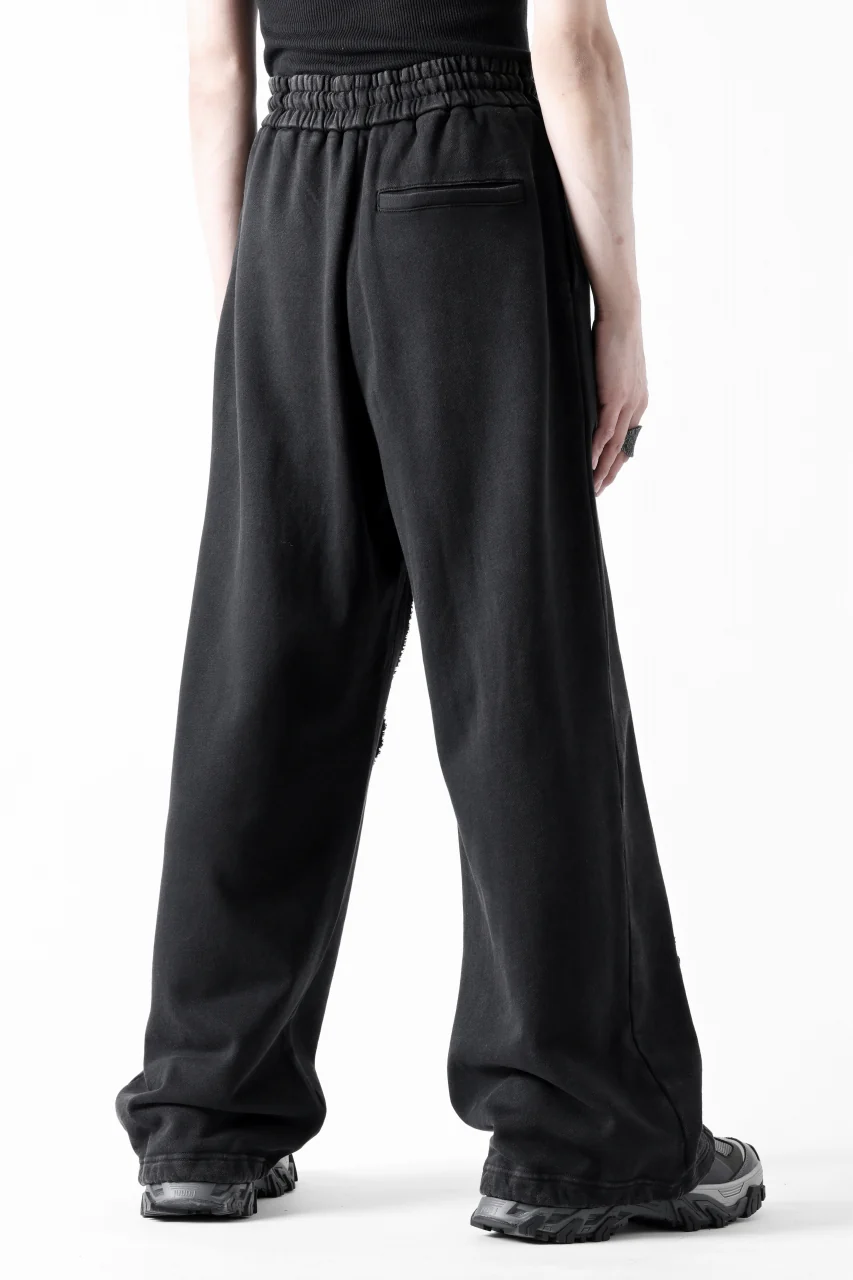 Feng Chen Wang PANELLED STRAIGHT SWEATPANTS (BLACK) - Image 7