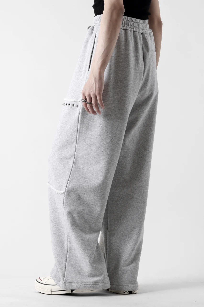 Feng Chen Wang PANELLED STRAIGHT SWEATPANTS (GREY) - Image 12