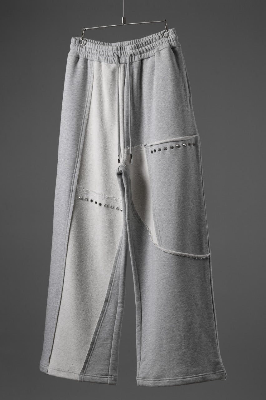 Feng Chen Wang PANELLED STRAIGHT SWEATPANTS (GREY) - Image 17