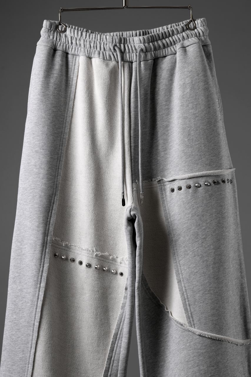 Feng Chen Wang PANELLED STRAIGHT SWEATPANTS (GREY) - Image 20