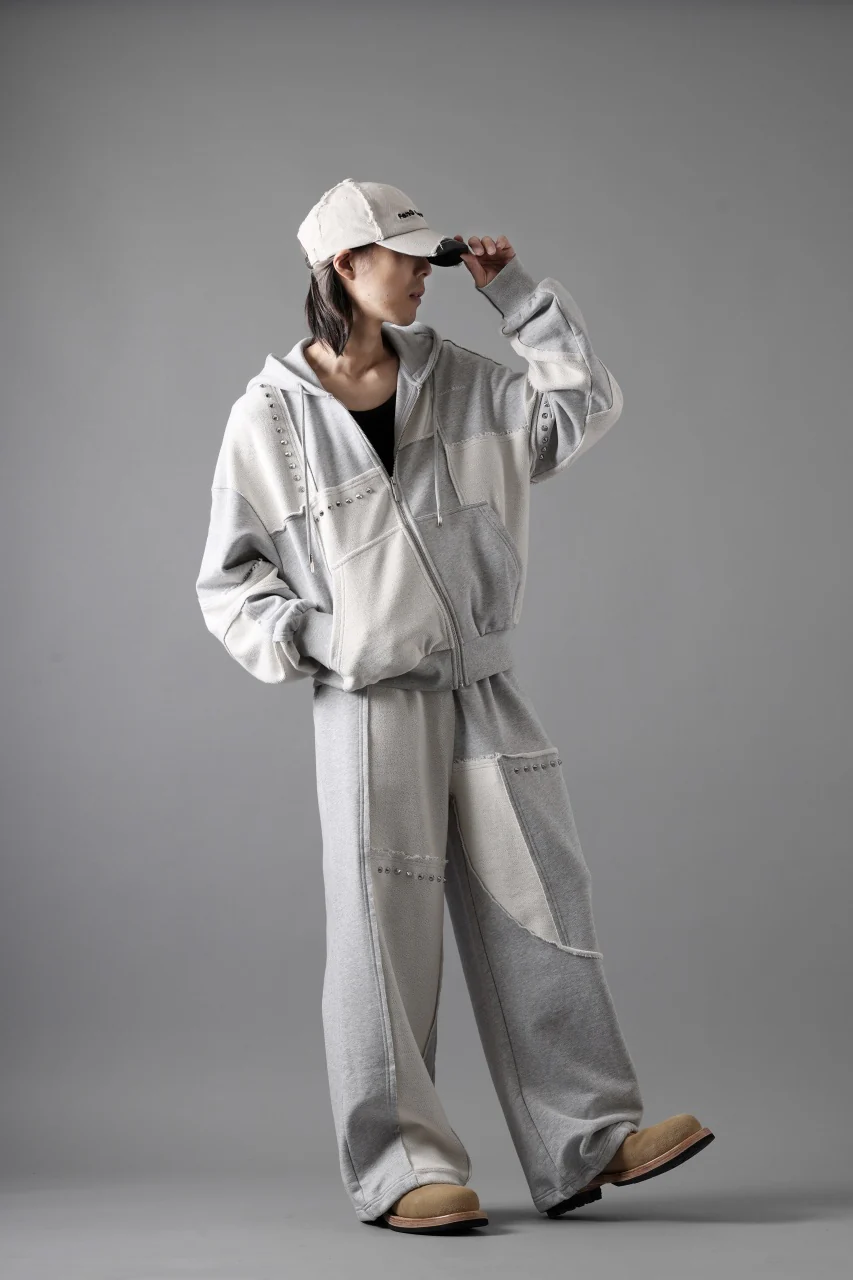 Feng Chen Wang PANELLED STRAIGHT SWEATPANTS (GREY) - Image 30