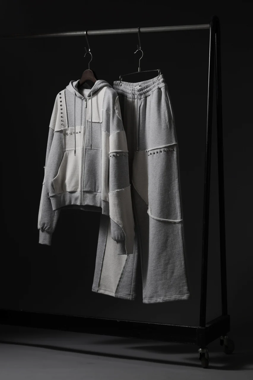 Feng Chen Wang PANELLED STRAIGHT SWEATPANTS (GREY) - Image 36