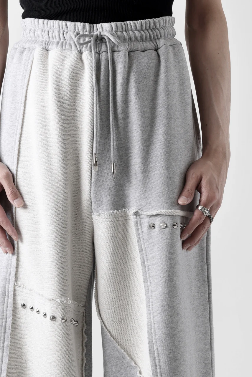 Feng Chen Wang PANELLED STRAIGHT SWEATPANTS (GREY) - Image 38